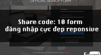 Share 10 giao diện form đăng nhập responsive cực đẹp.