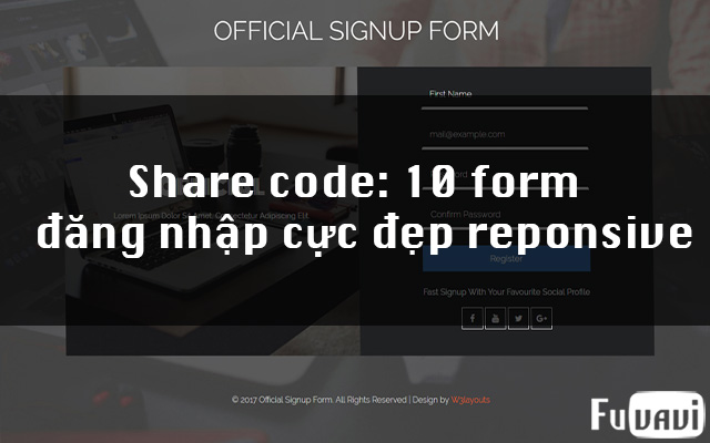 Share 10 giao diện form đăng nhập responsive cực đẹp.