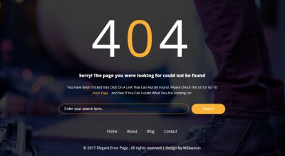 Share code 10 giao diện trang báo lỗi 404 cực đẹp chuẩn responsive